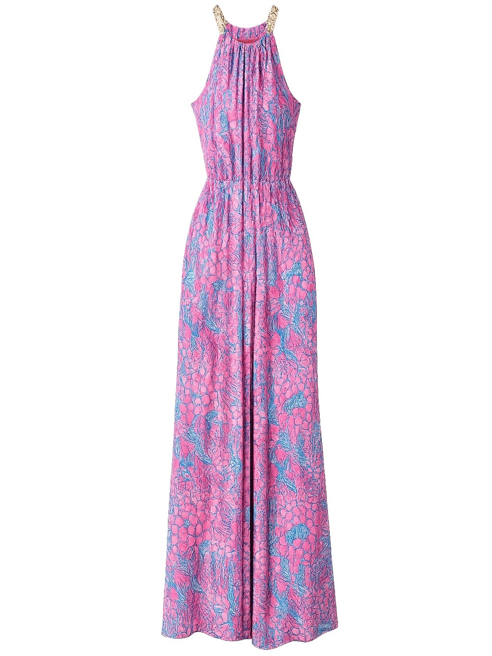 NWT Lilly Pulitzer Bowen Halter Jumpsuit Pink Sorbet High Altitude Small